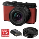 Nouveau : PANASONIC LUMIX DC-S9 Rouge + 18-40 mm f/4,5-6,3 + 26 mm f/8 + Extension garantie + 2e batterie OFFERTS