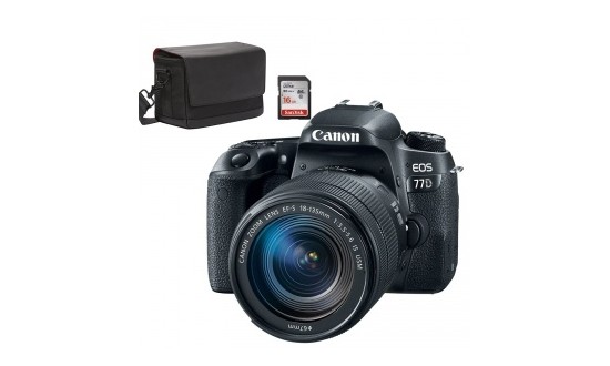 Canon Eos 77d 18 135 Mm F 3 5 5 6 Is Usm Sac Sb130 Sd 16 Go